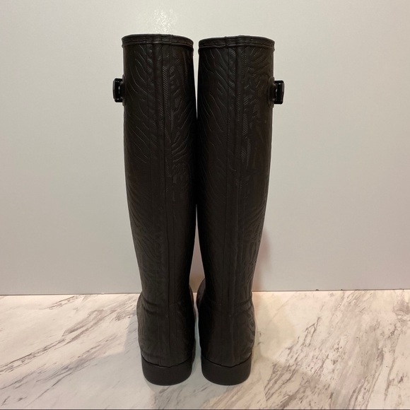 New Hunter Refined Black Coral Texture Tall Boot 9 - Picture 2 of 8